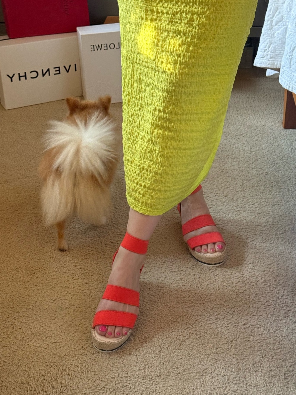 NEW! Bright Coral Dolce Vita Espadrille Wedges